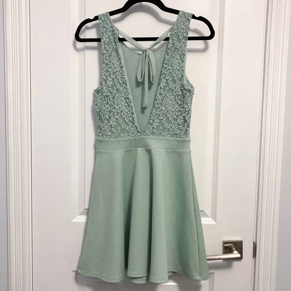 UO Kimchi Blue Mint Dress - Picture 2 of 7